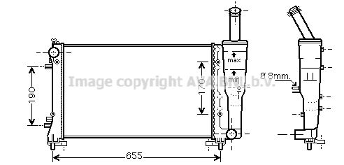 AVA QUALITY COOLING Радиатор, охлаждение двигателя FT2297